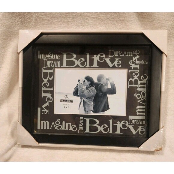 Malden Believe Dream Picture Frame 4 x 6 Photo Home Decor... - Picture 1 of 4